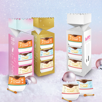 Limited Edition Hunny Simply Christmas Crackers – 3 Lip Balm Gift Set