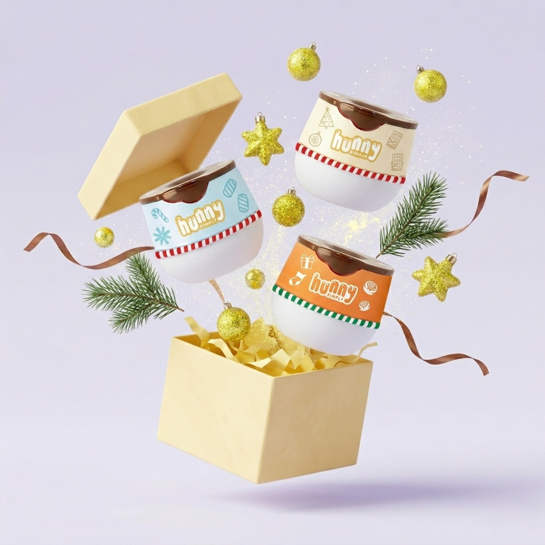Limited Edition Hunny Simply Christmas Crackers – 3 Lip Balm Gift Set