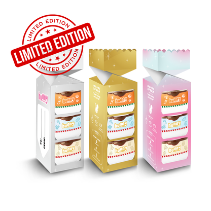 Limited Edition Hunny Simply Christmas Crackers – 3 Lip Balm Gift Set